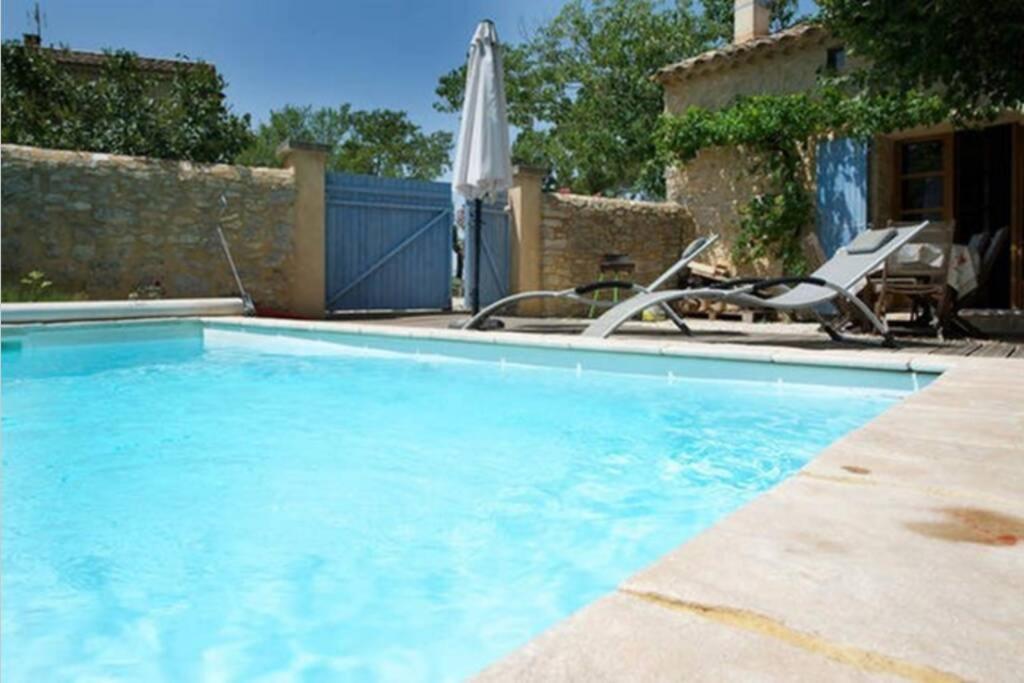 Maison De Plain Pied Pour 4 Pers Piscine Lussan Lussan  エクステリア 写真