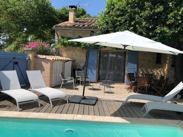 Maison De Plain Pied Pour 4 Pers Piscine Lussan Lussan  エクステリア 写真